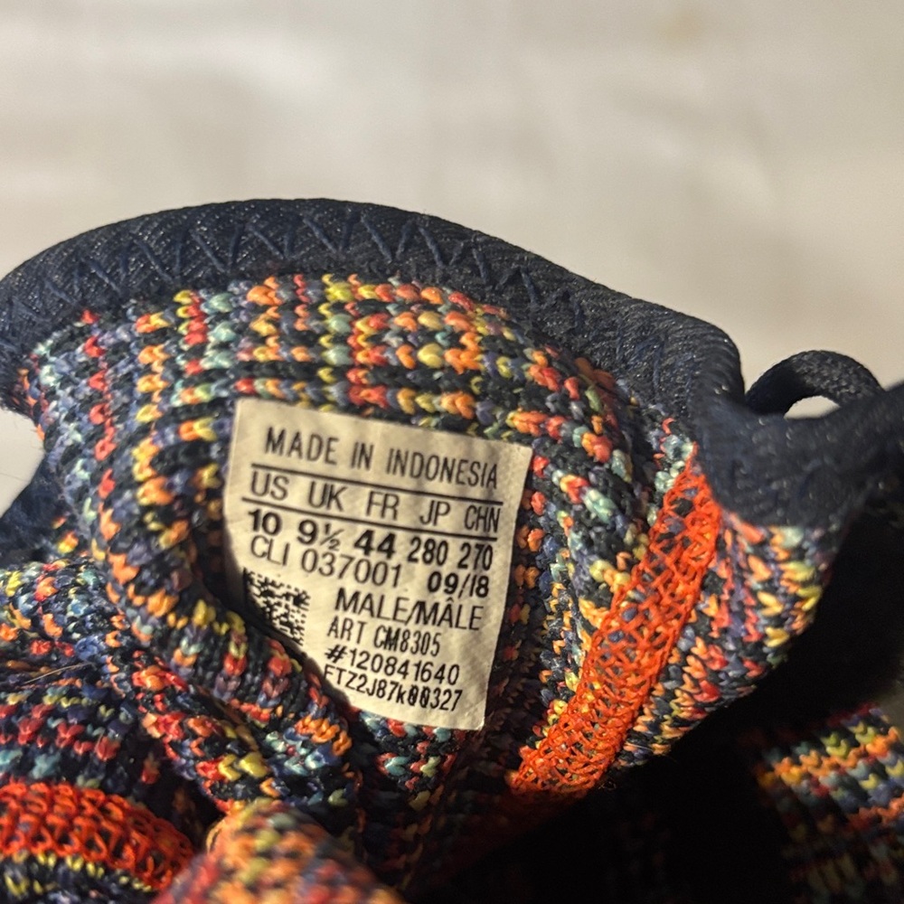 adidas Black Multicolor Athletic Shoes - Picture 4 of 4